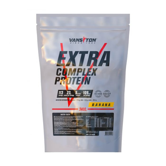 Протеїн Vansiton Extra Complex Protein Банан, в порошку, 3.4 кг